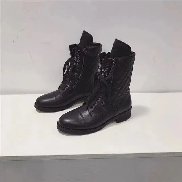 0 Genuine Leather Luxury Designer Boots