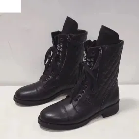 0 Genuine Leather Luxury Designer Boots