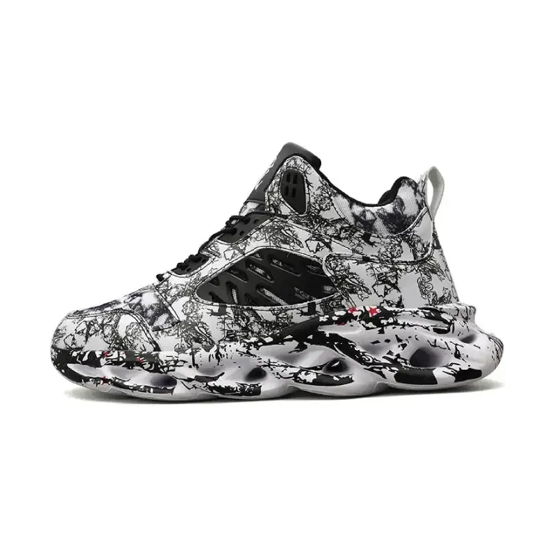 Aesthetic Graffiti Breathable Platform Sneakers