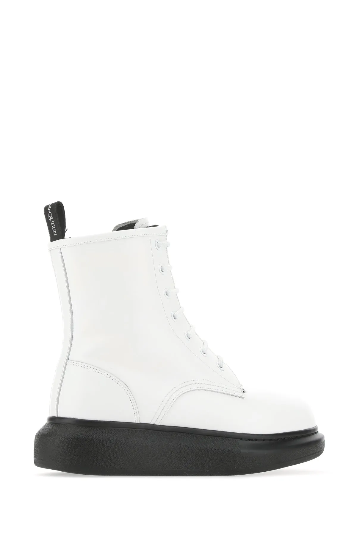 Alexander McQueen Contrast Sole Boots