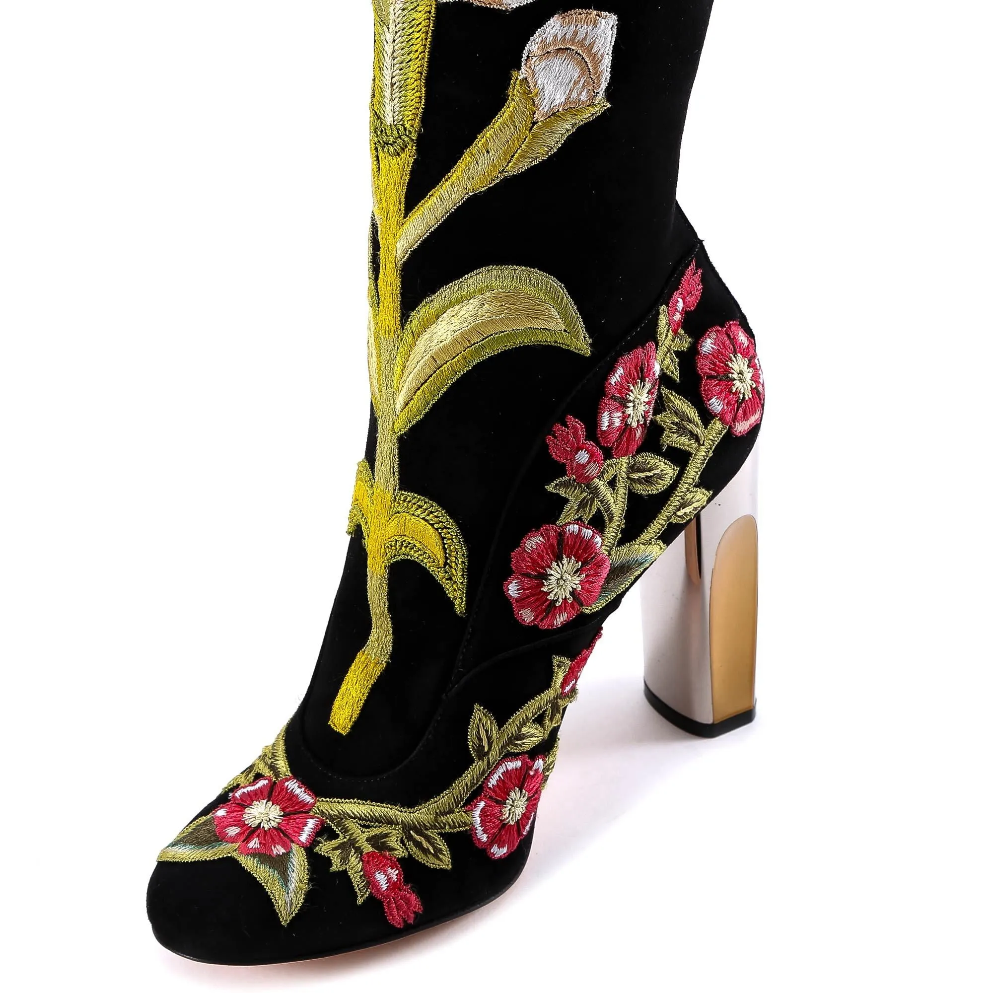 Alexander McQueen Medieval Embroidered Boots