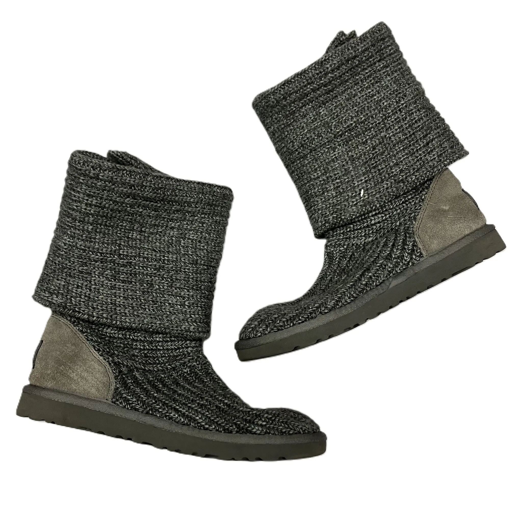 Boots Designer By Ugg In Grey, Size: 8