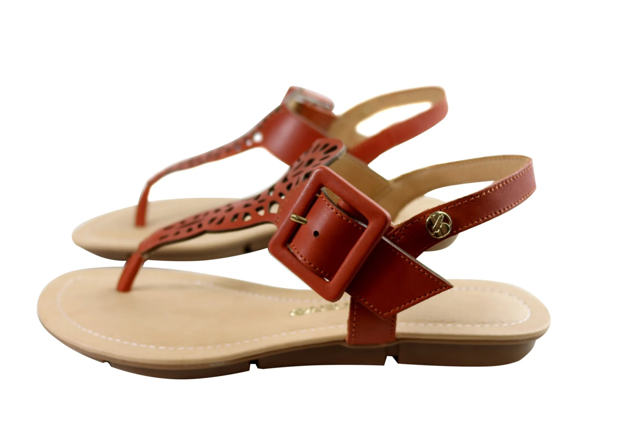 Bottero Georgia Womens Comfortable Leather Sandals Made In Brazil