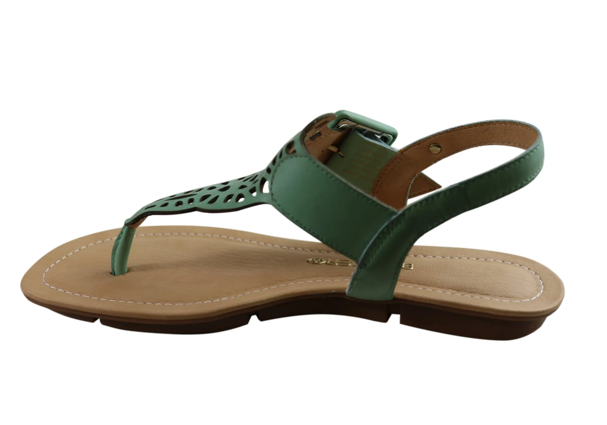 Bottero Georgia Womens Comfortable Leather Sandals Made In Brazil