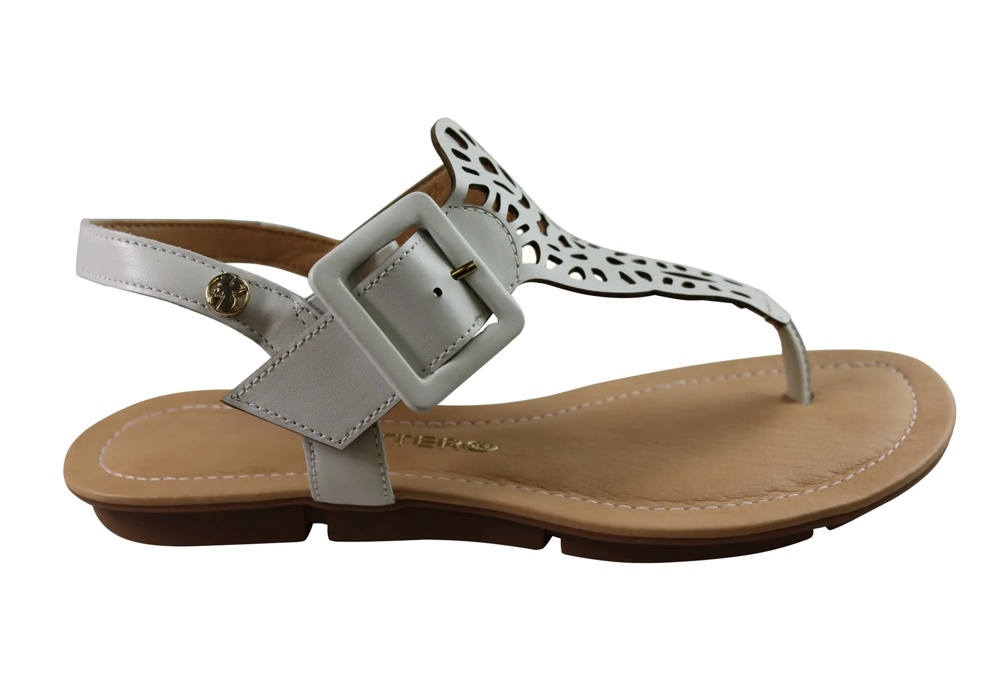 Bottero Georgia Womens Comfortable Leather Sandals Made In Brazil