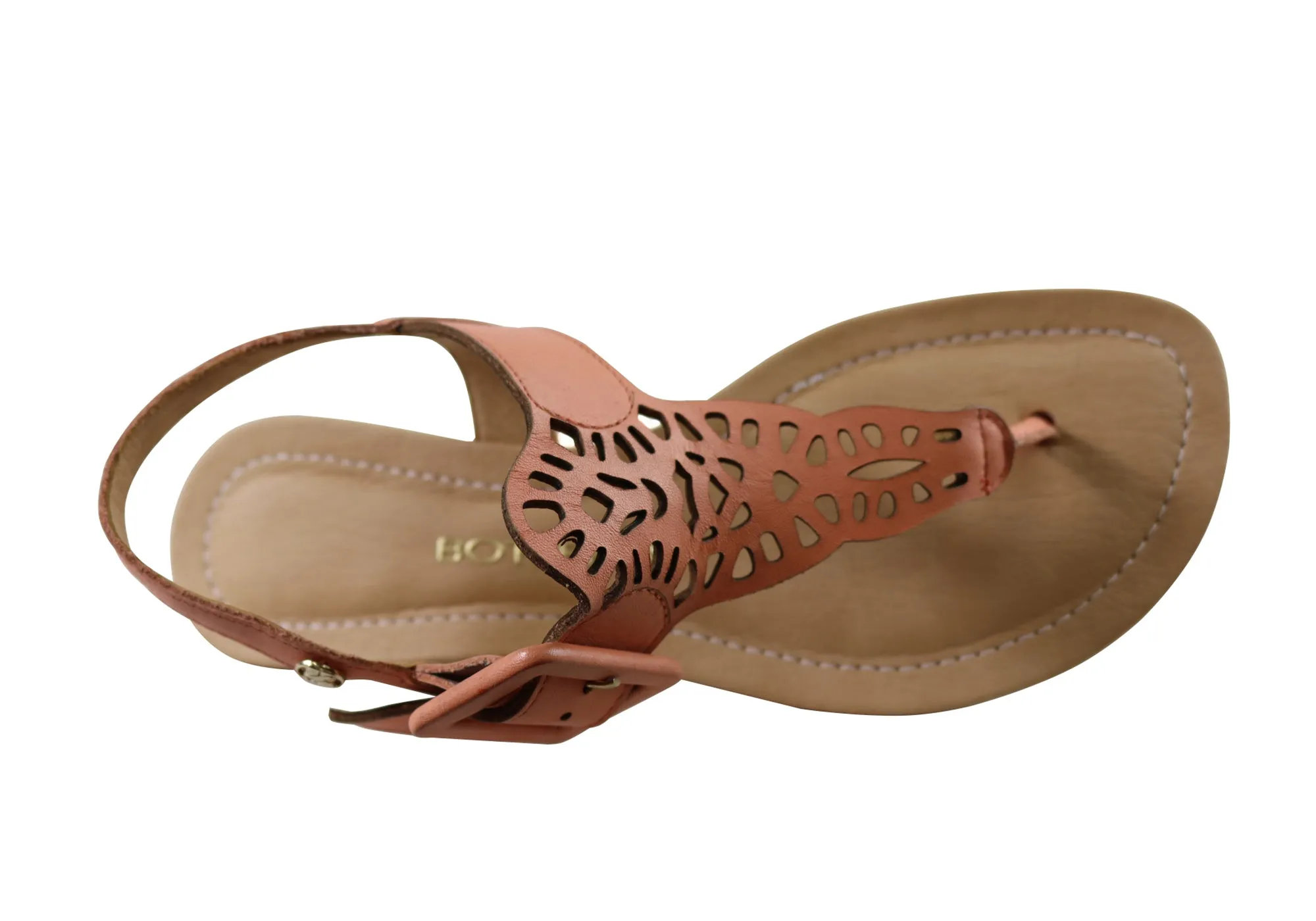 Bottero Georgia Womens Comfortable Leather Sandals Made In Brazil