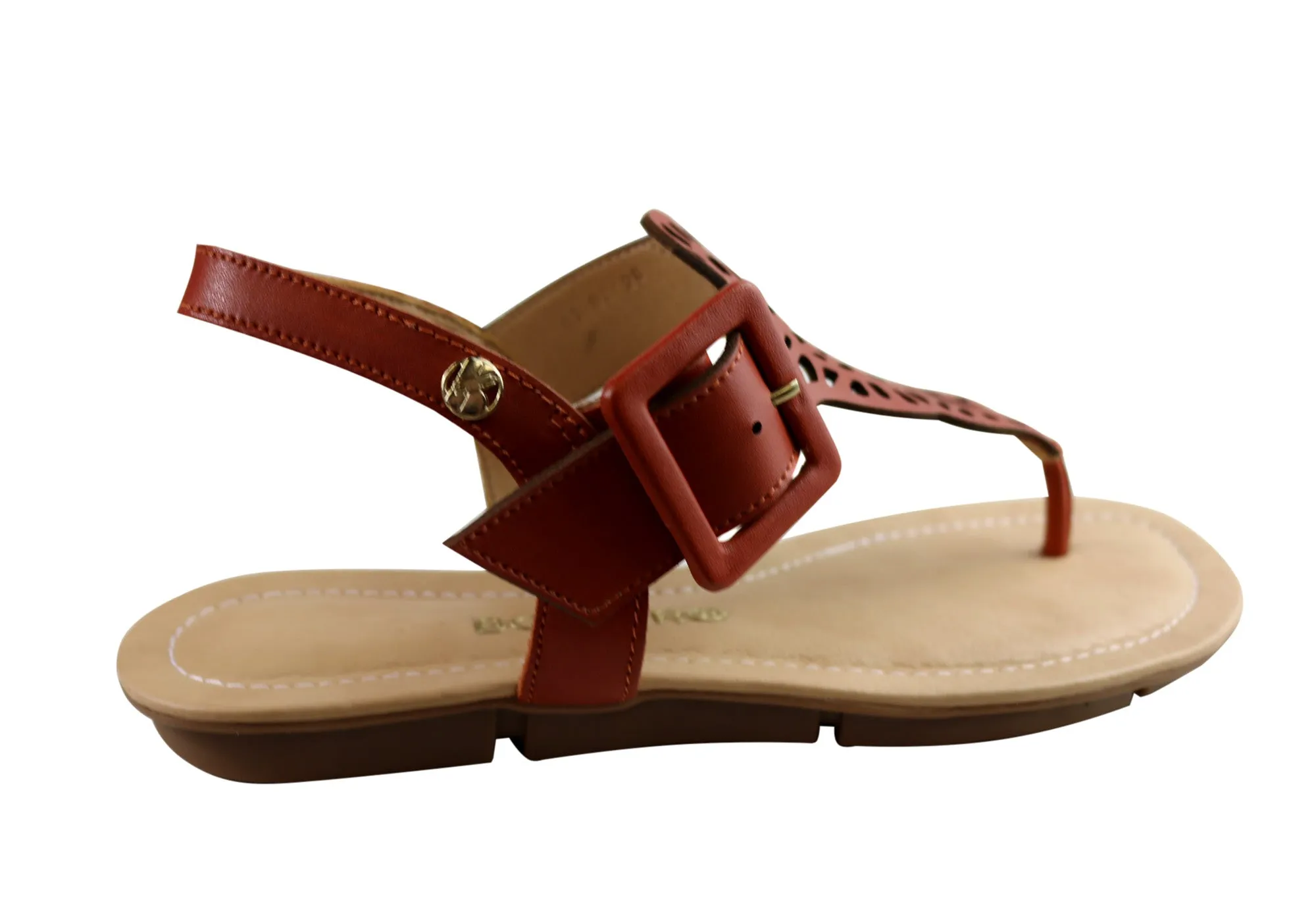 Bottero Georgia Womens Comfortable Leather Sandals Made In Brazil