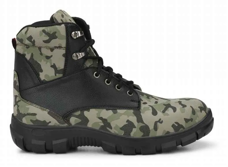 Camouflage Steel Toe Safety Boots