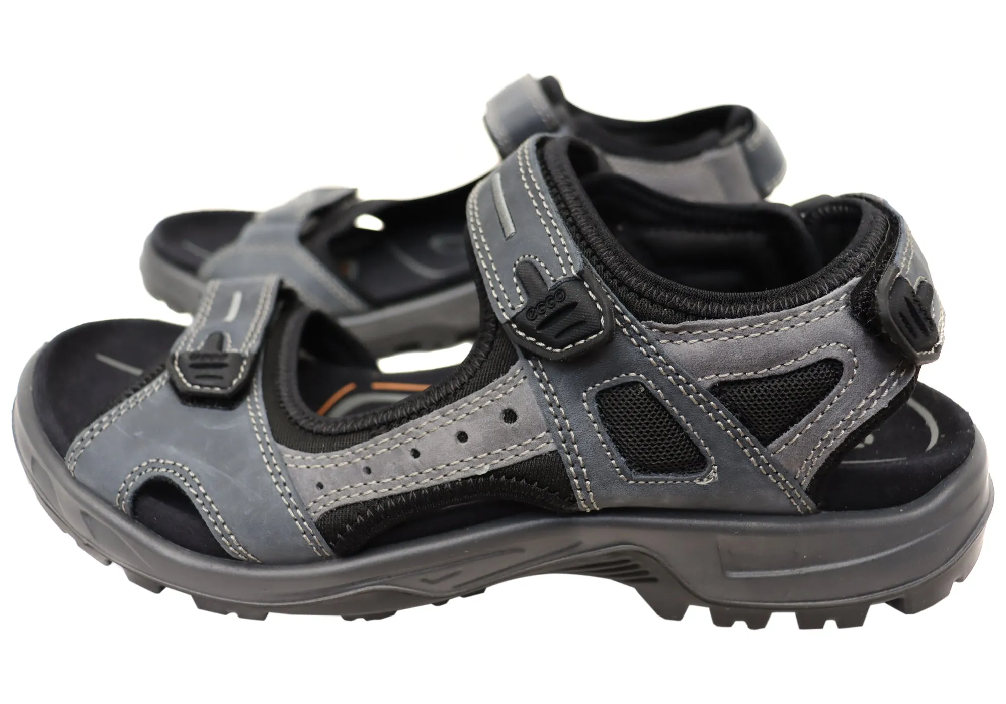 ECCO Mens Offroad Comfortable Leather Adjustable Sandals