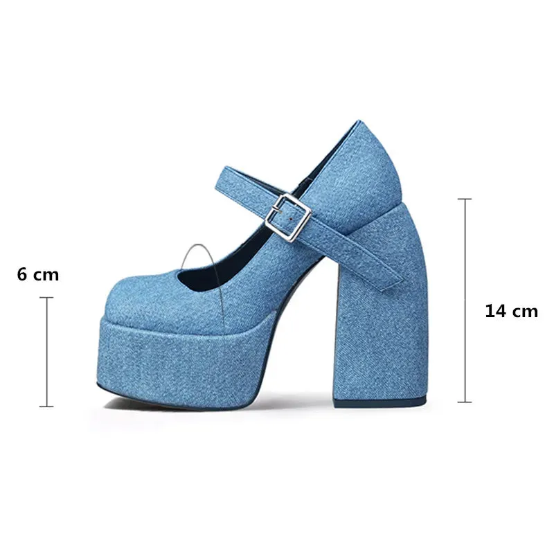 Funki Buys | Shoes | Women's High Patent Platform Mary Janes