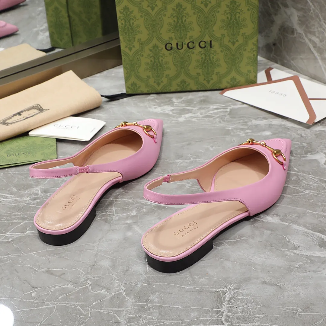 GG  Flat Sandals pink