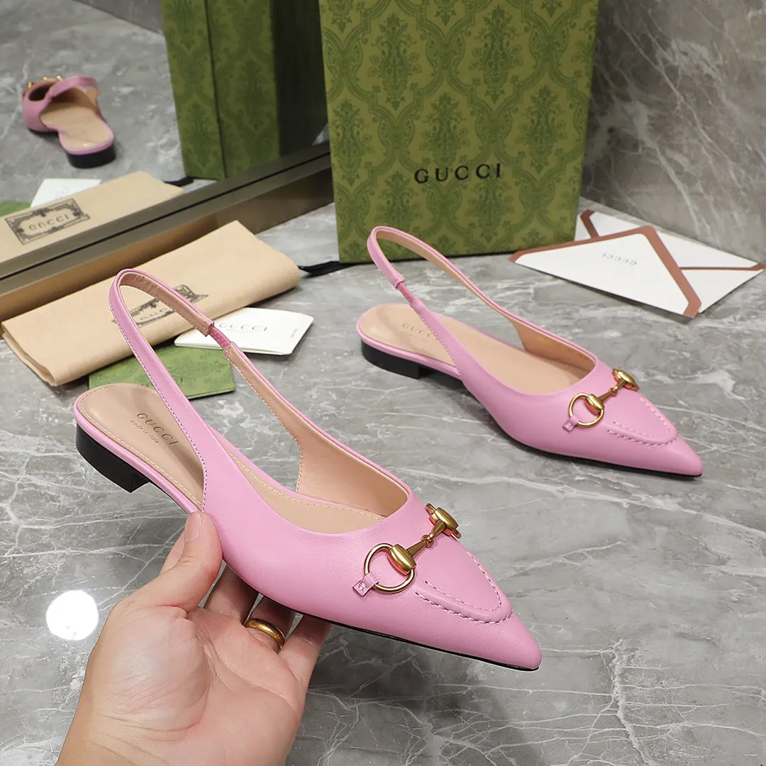 GG  Flat Sandals pink