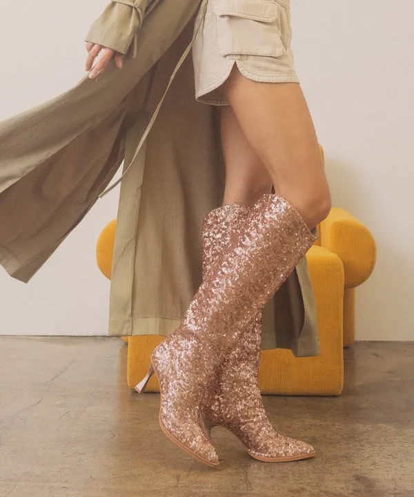 Jewel Knee High Boots