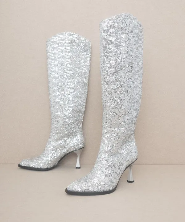 Jewel Knee High Boots