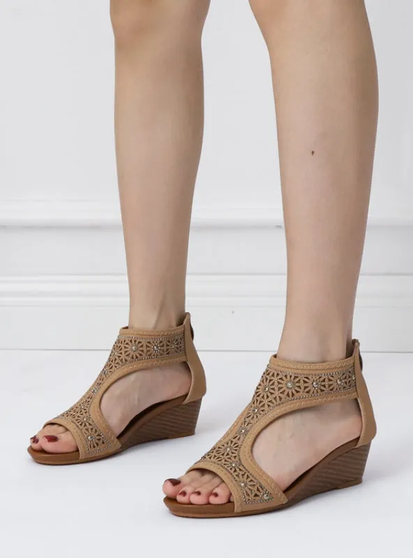 Ladies Bohemian Wedge Sandals