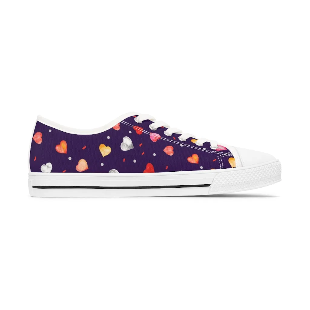 Little Hearts Women's Low Top Sneakers