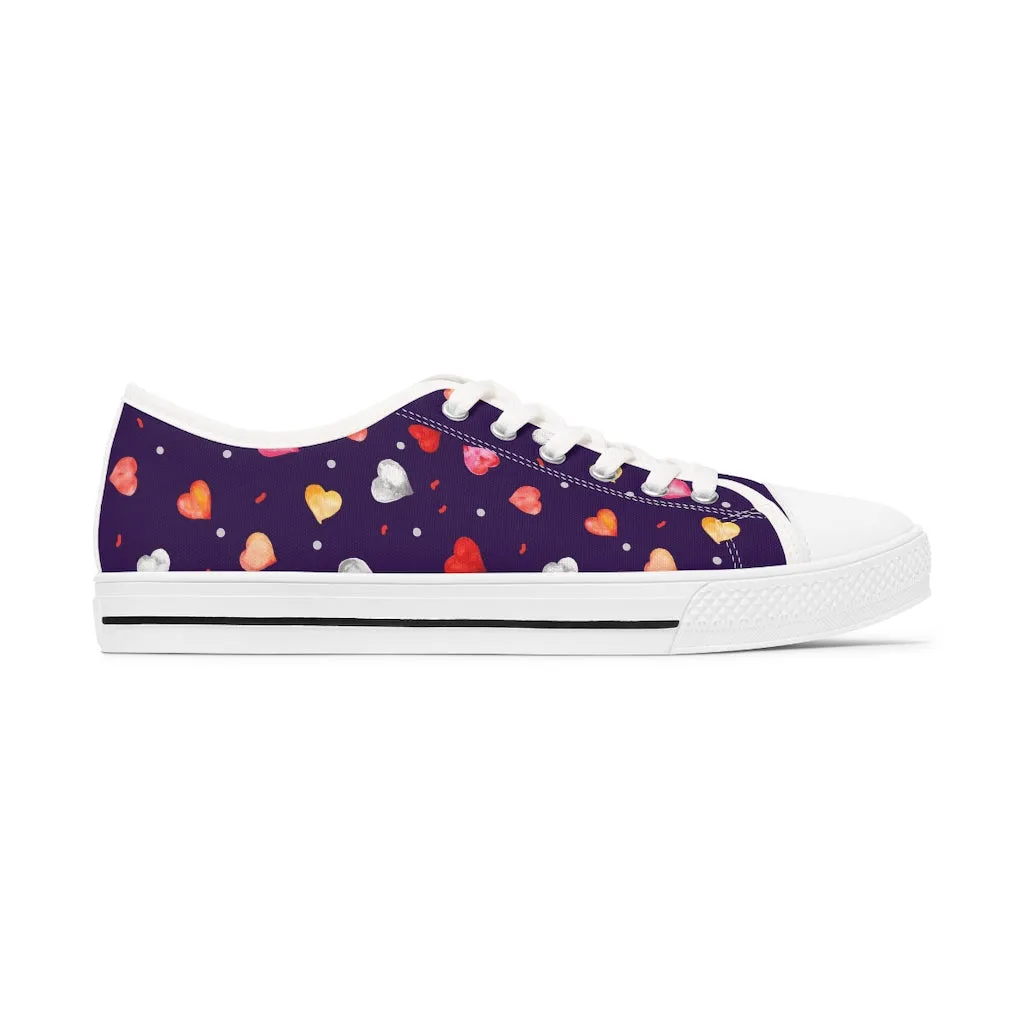 Little Hearts Women's Low Top Sneakers