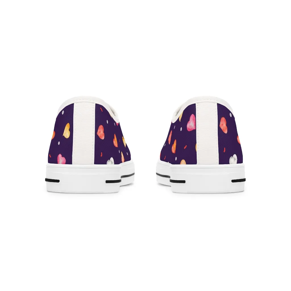 Little Hearts Women's Low Top Sneakers