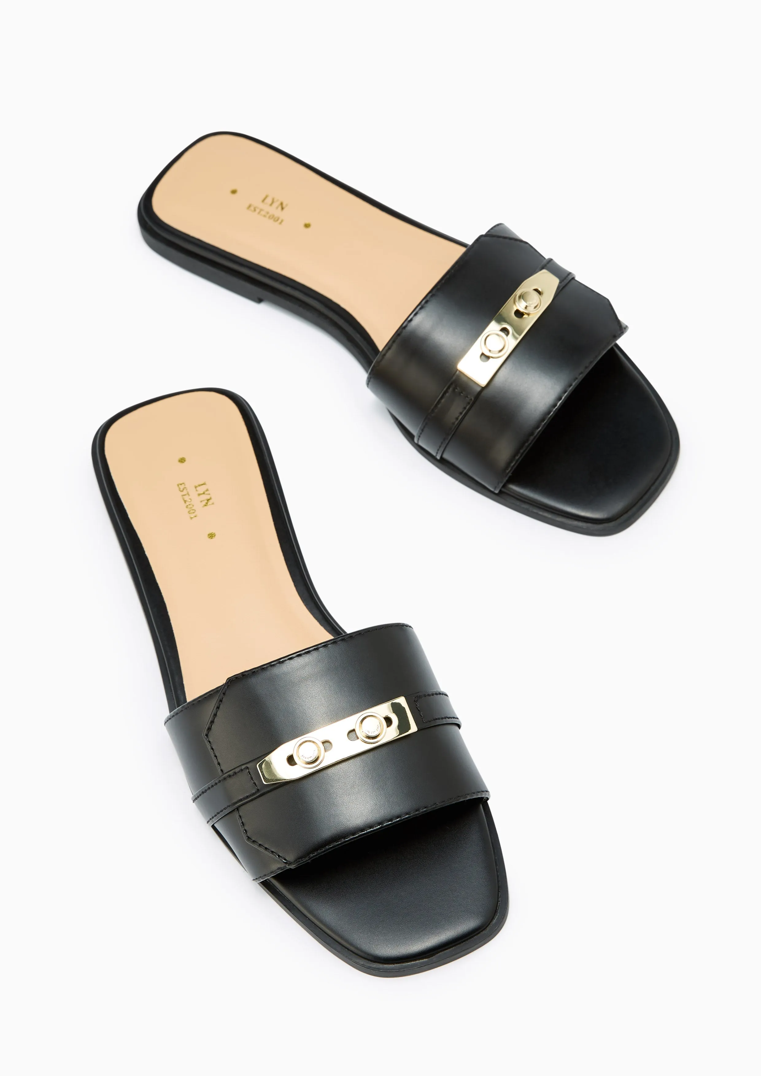 Master Flat Sandals Black