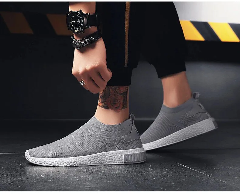 Men's Summer Air Mesh Sneakers Without Lacing