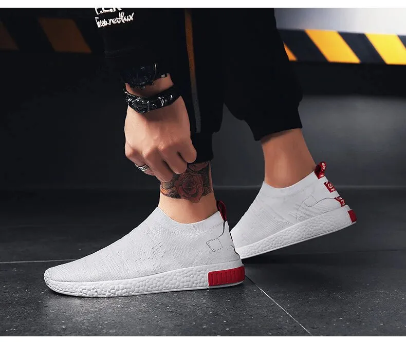 Men's Summer Air Mesh Sneakers Without Lacing