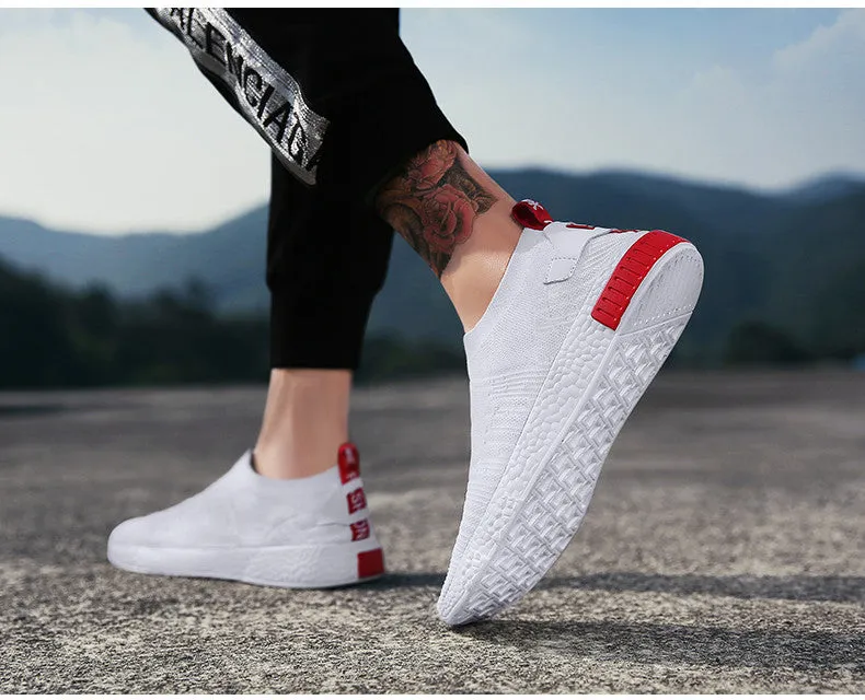 Men's Summer Air Mesh Sneakers Without Lacing