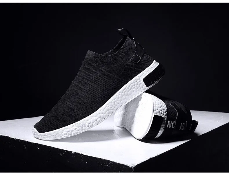 Men's Summer Air Mesh Sneakers Without Lacing