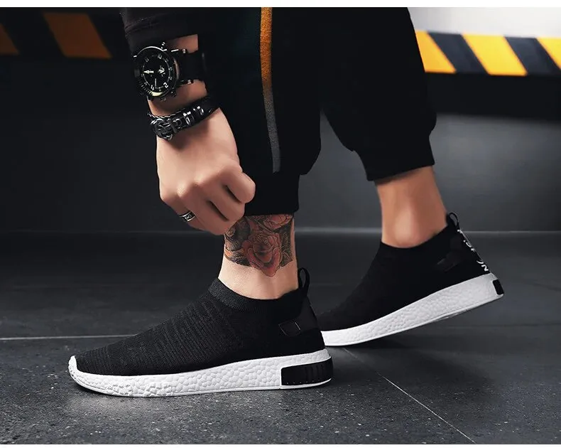 Men's Summer Air Mesh Sneakers Without Lacing