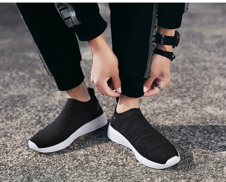 Men's Summer Air Mesh Sneakers Without Lacing