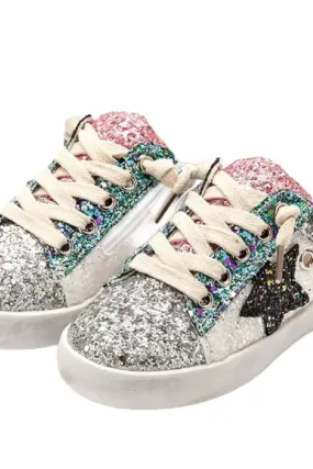 Multi Glitter Star Sneaker