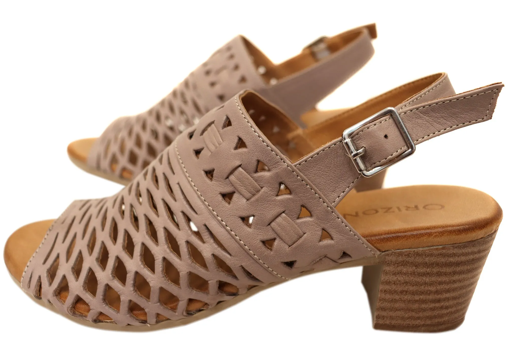 Orizonte Maxeen Womens Comfortable European Leather Sandals