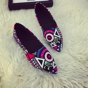 Pointed Toe Colourful Pumps