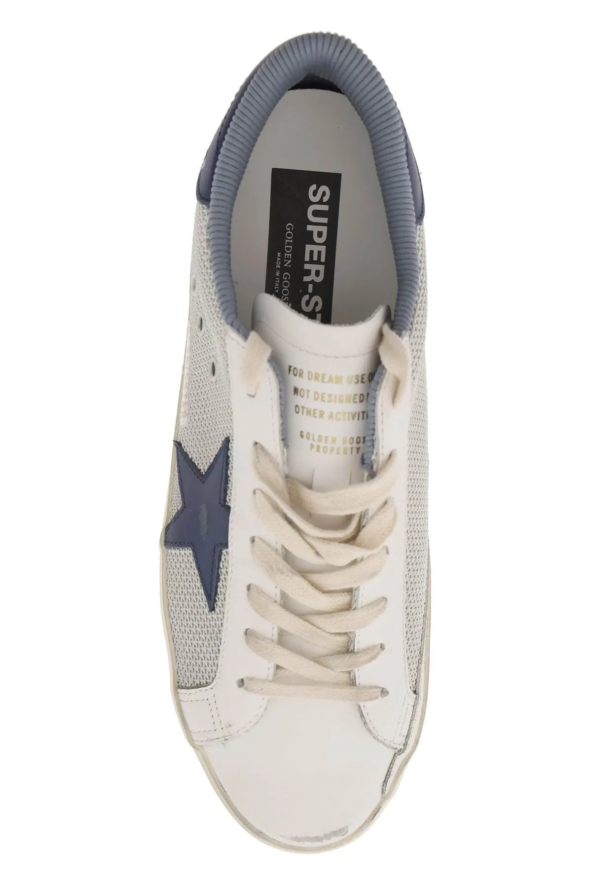 "super-Star Sneakers In Mesh And Leather (Size - 41)