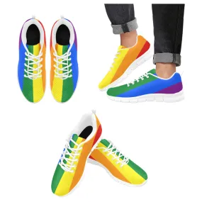 Rainbow Stripe Women's Breathable Sneakers