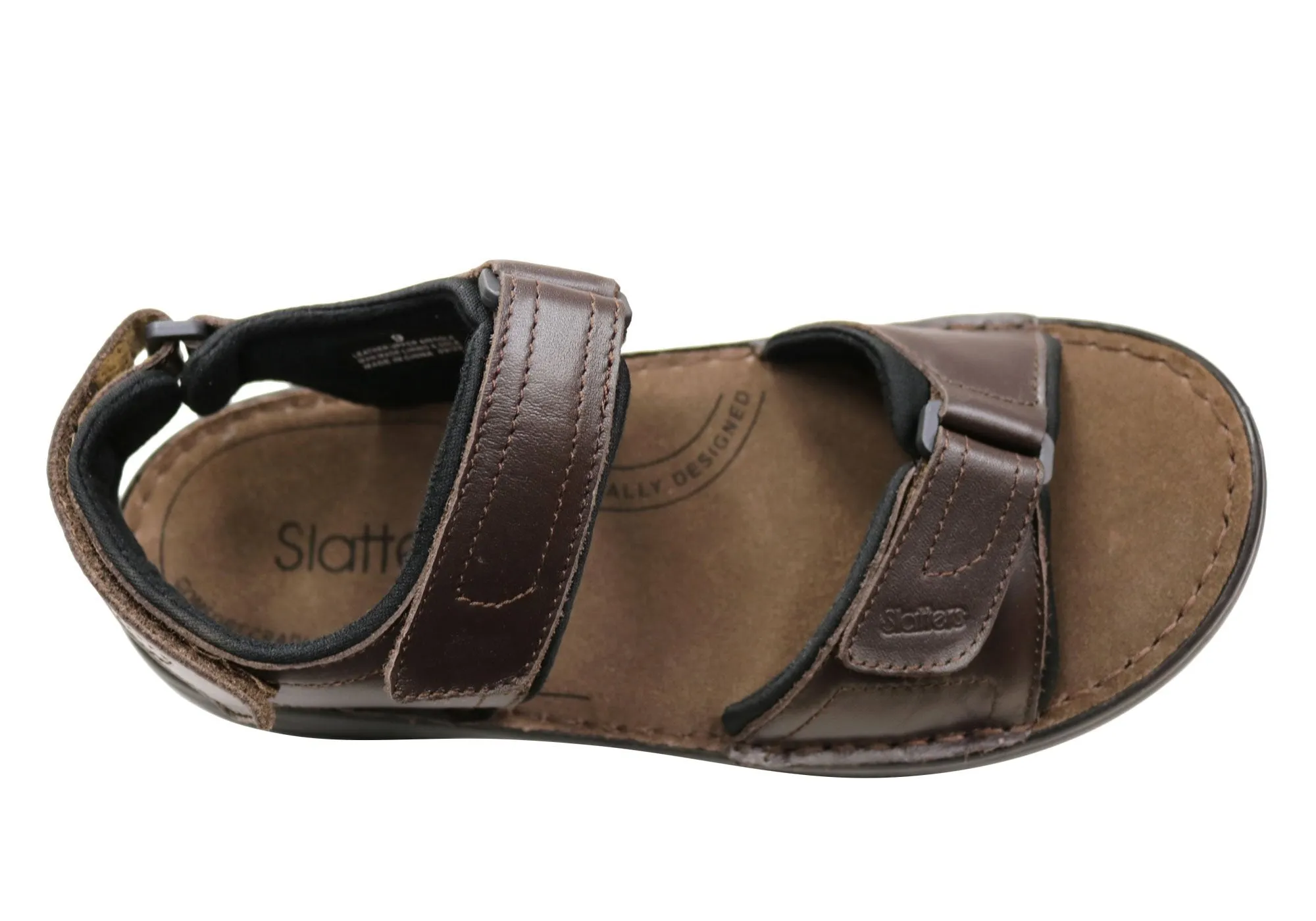 Slatters Tahiti Mens Comfortable Adjustable Leather Sandals