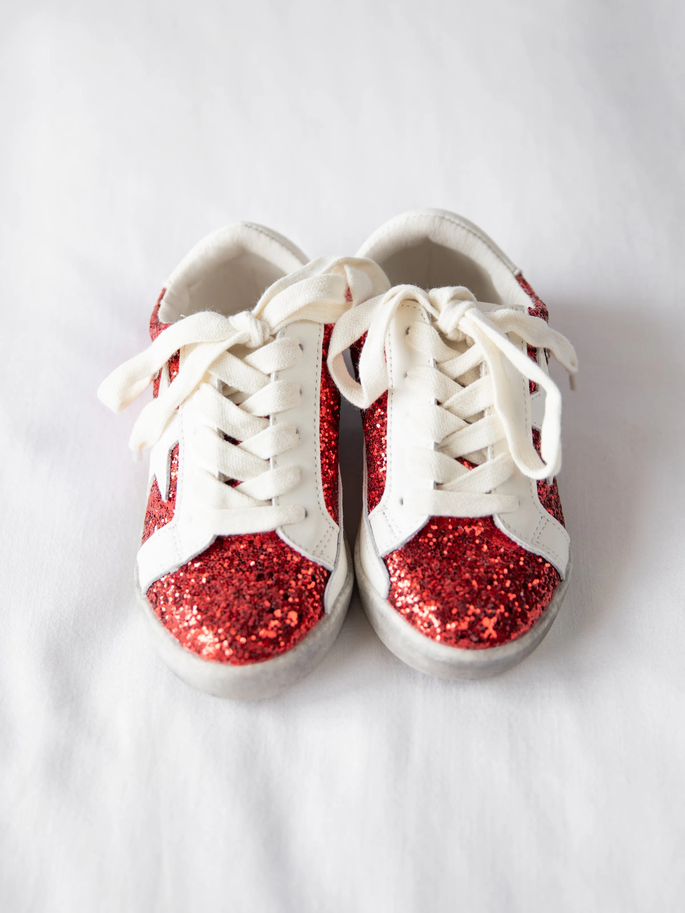 SweetHoney Sneakers - Red Sparkle