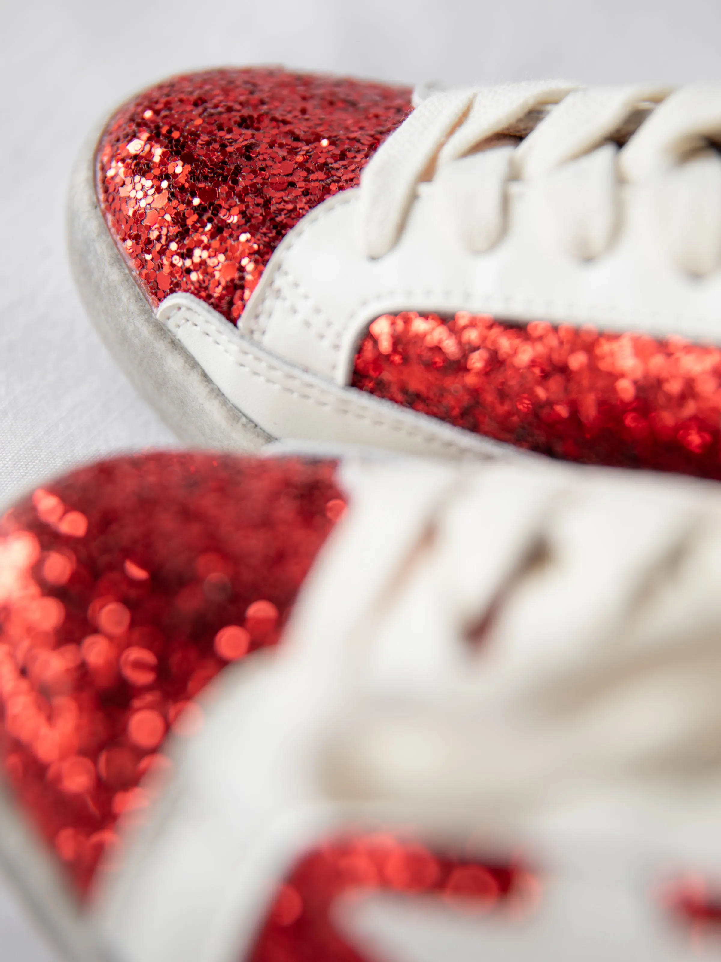 SweetHoney Sneakers - Red Sparkle