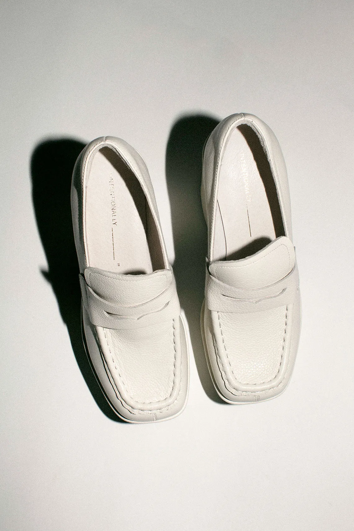 White Lindo Platform Loafer